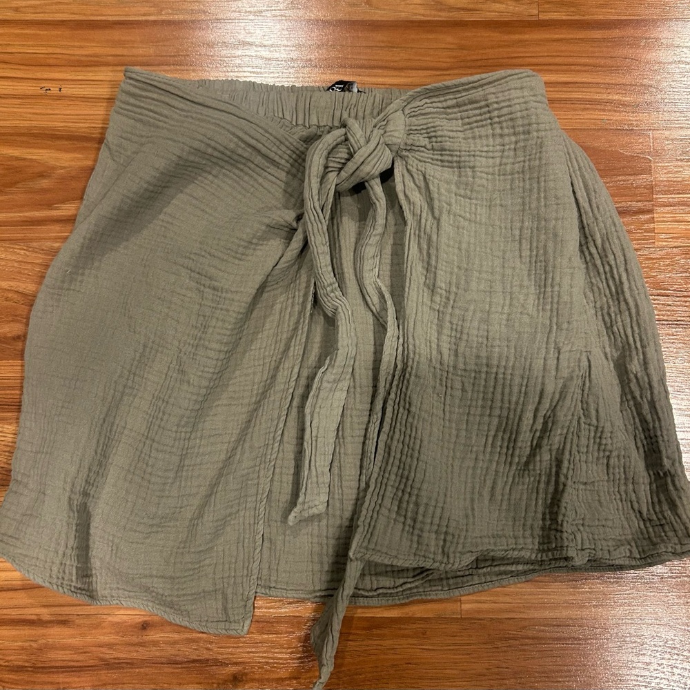 Zara Wrap Tie Style Mini Skirt Women’s Size Medium - Picture 4 of 9